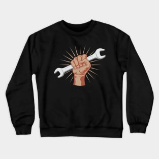 Cool Wrench Shirts and Gifts for Mechanics, Engineers and Tuning Guys Crewneck Sweatshirt